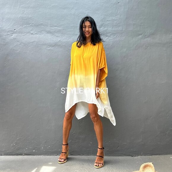 STYLE PARK JASRI DRESS in MUSTARD - ONE SIZE - BNWT - Picture 7 of 7